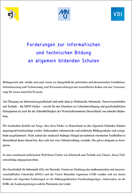 3 7 9 3 Forderungen informatische Bildung